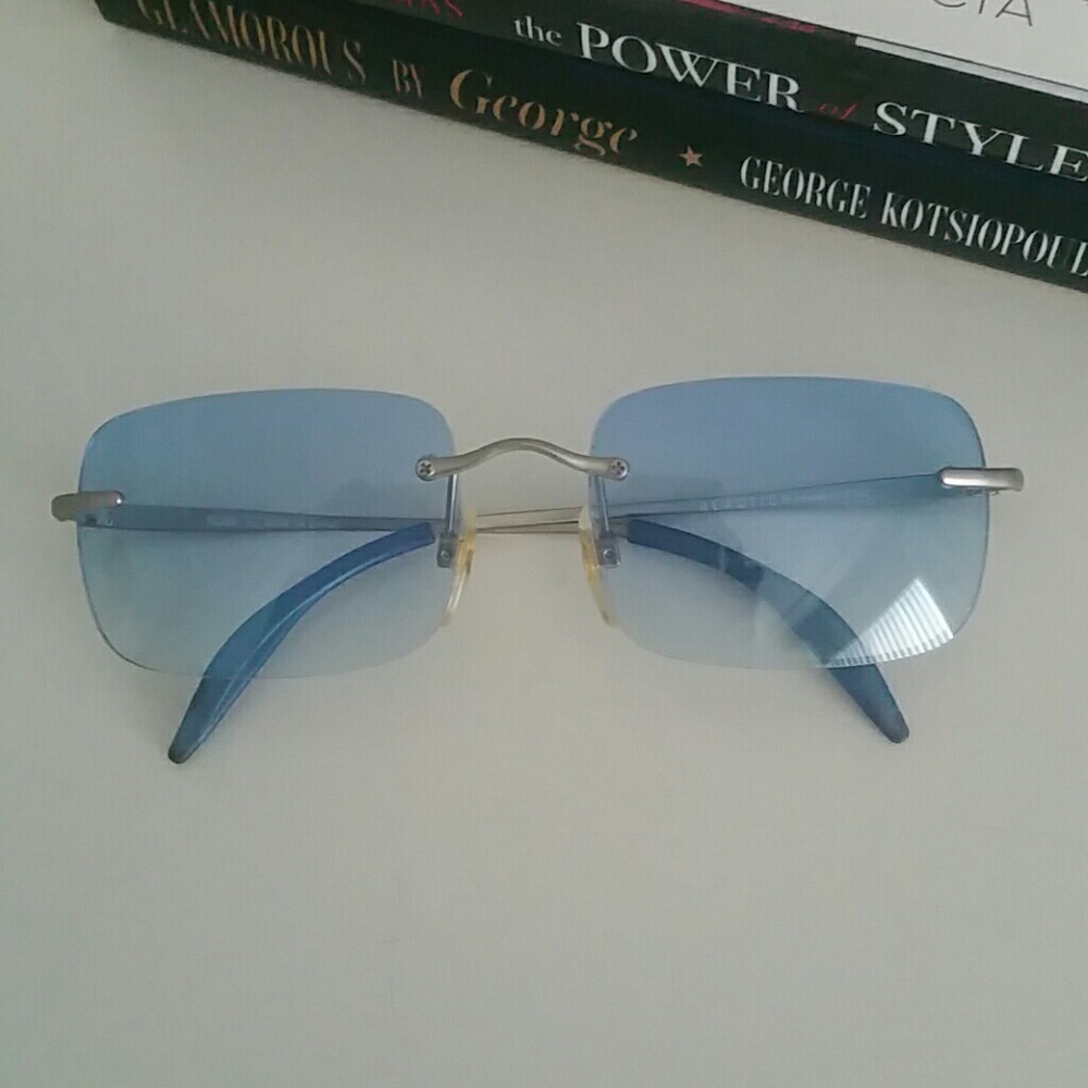 Kenneth Cole Reaction Clear Blue Sunnies
